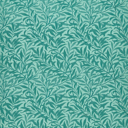 Willow Boughs Jacquard Fabric - Teal - Clarke & Clarke