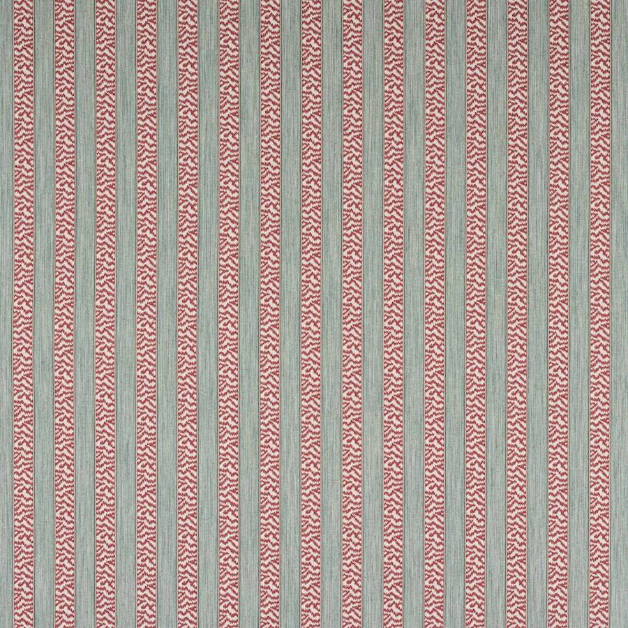 Tilney Stripe Fabric - Red - Colefax and Fowler