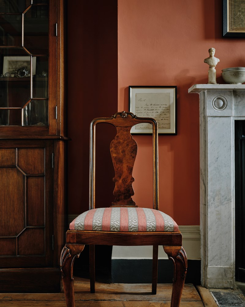 Tilney Stripe Fabric - Red - Colefax and Fowler