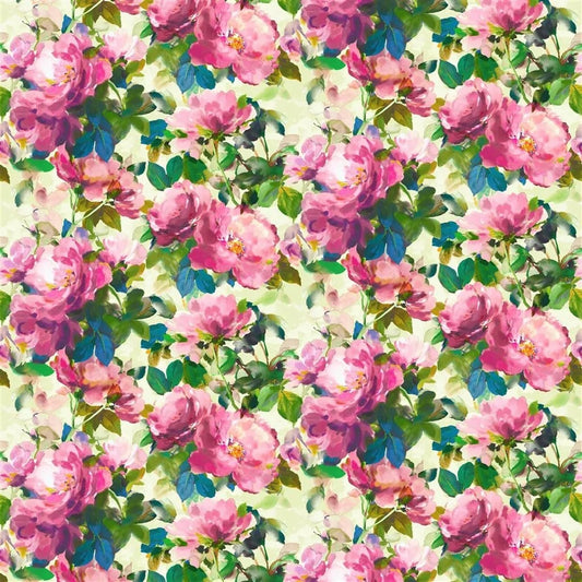 Thelmas Garden Fuchsia Fabric