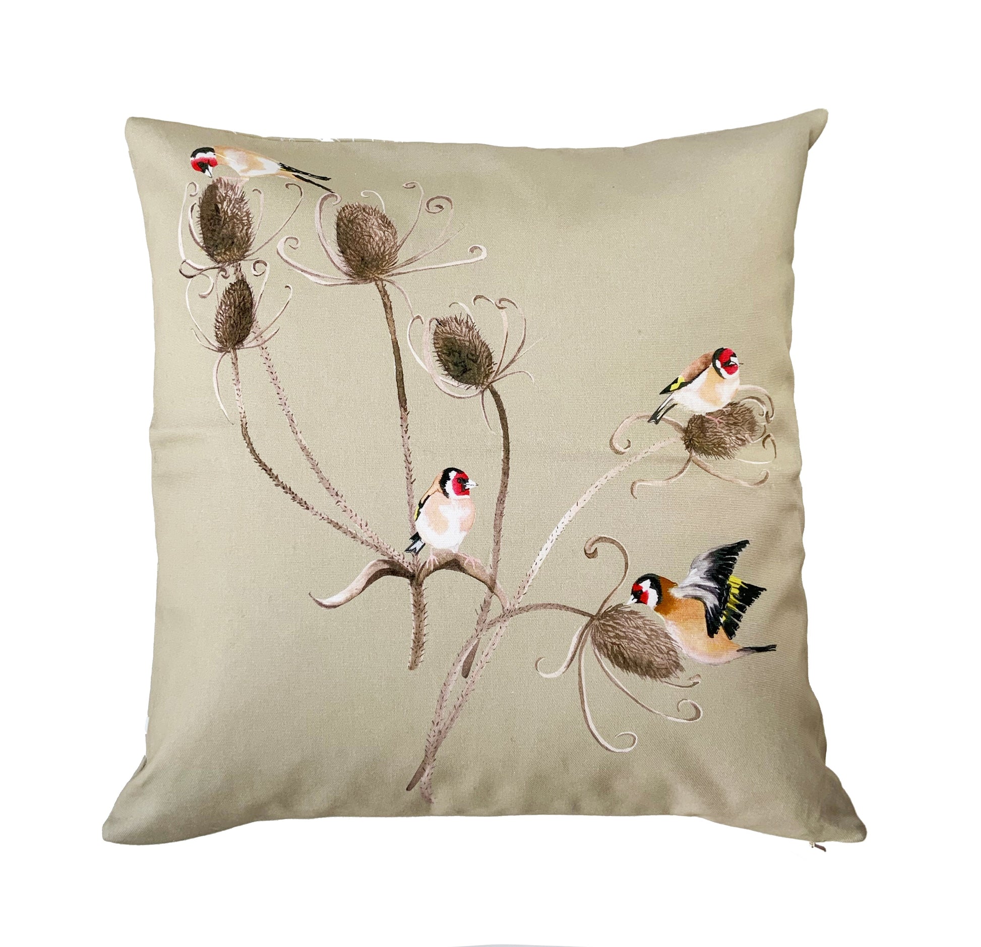 Goldfinch Cushion - Birch - Petronella Hall