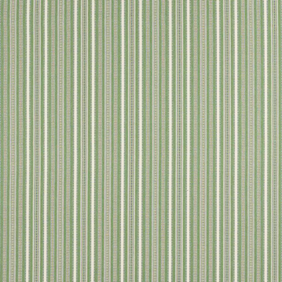 Yarra Stripe Fabric - Green - Jane Churchill