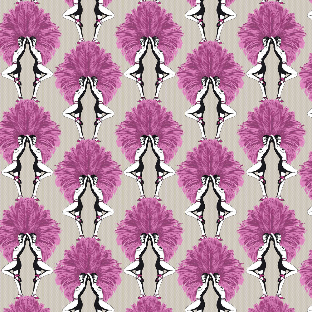 Showgirls Wallpaper - Pink - The Graduate Collection