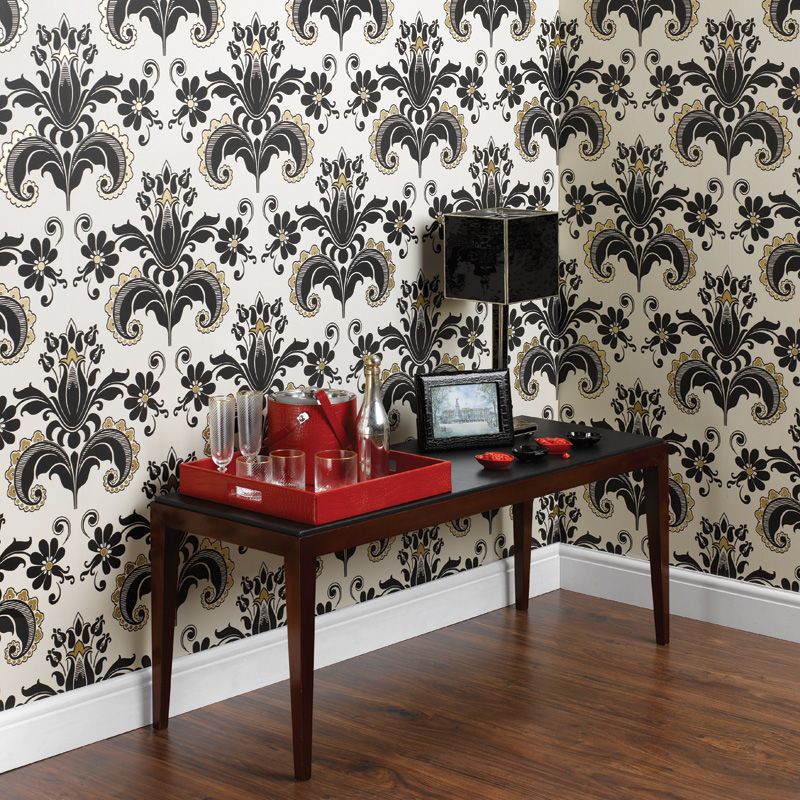 Talisa Room Wallpaper - Black