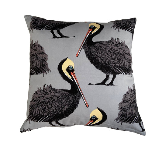 Pelicans Cushion - Gray - Petronella Hall