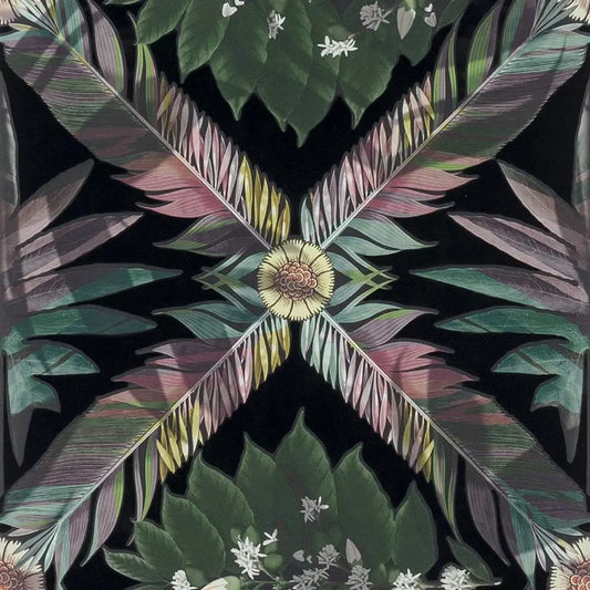 Feather Park Jais Wallpaper - Green - Christian Lacroix