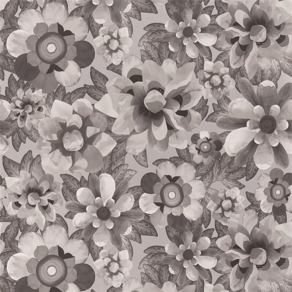 Vallarta Argent Wallpaper - Gray - Christian Lacroix