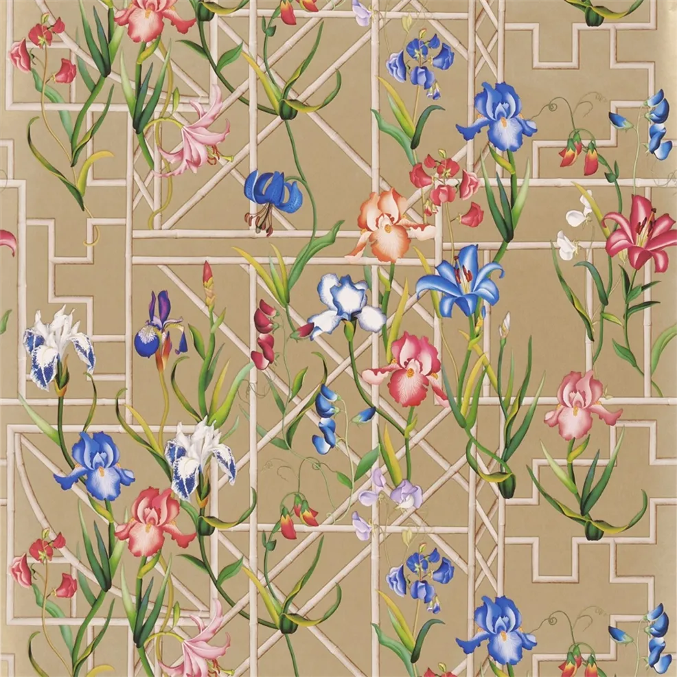 Fretwork Garden Or Wallpaper - Sand - Christian Lacroix