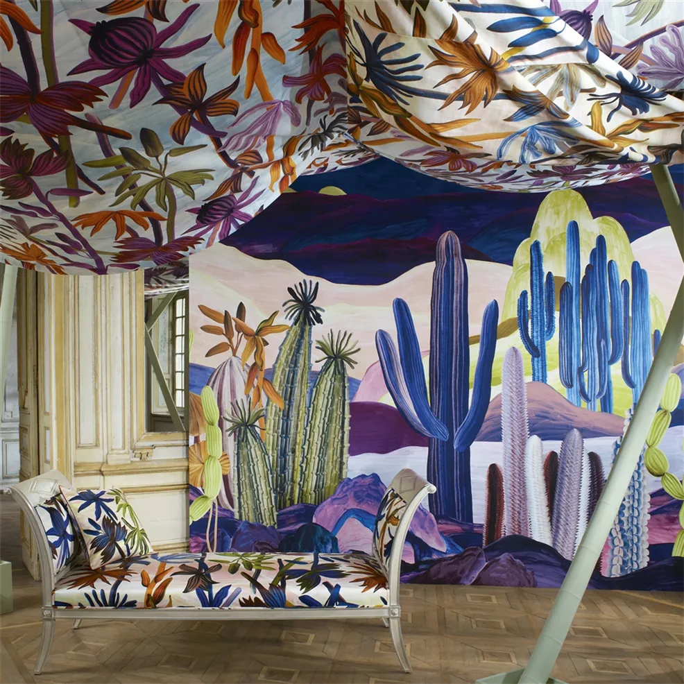 Lanzarote Garden Indigo Wallpaper - Blue - Christian Lacroix