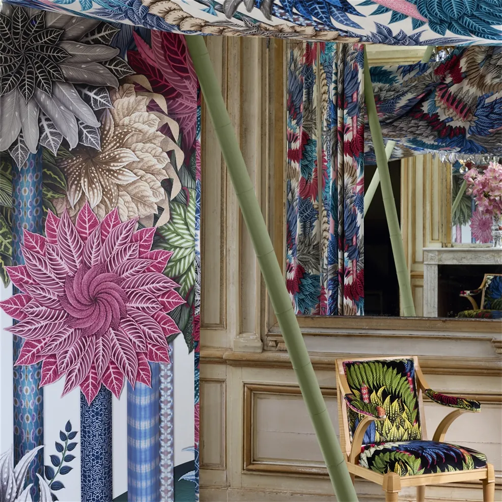 Inhotim Park Azur Wallpaper - Multicolor - Christian Lacroix