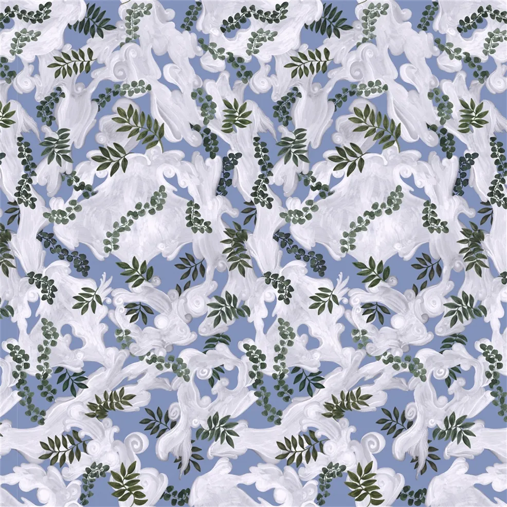 Empuria Ciel Wallpaper - Blue - Christian Lacroix