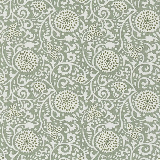 Shaqui Vintage Green Wallpaper