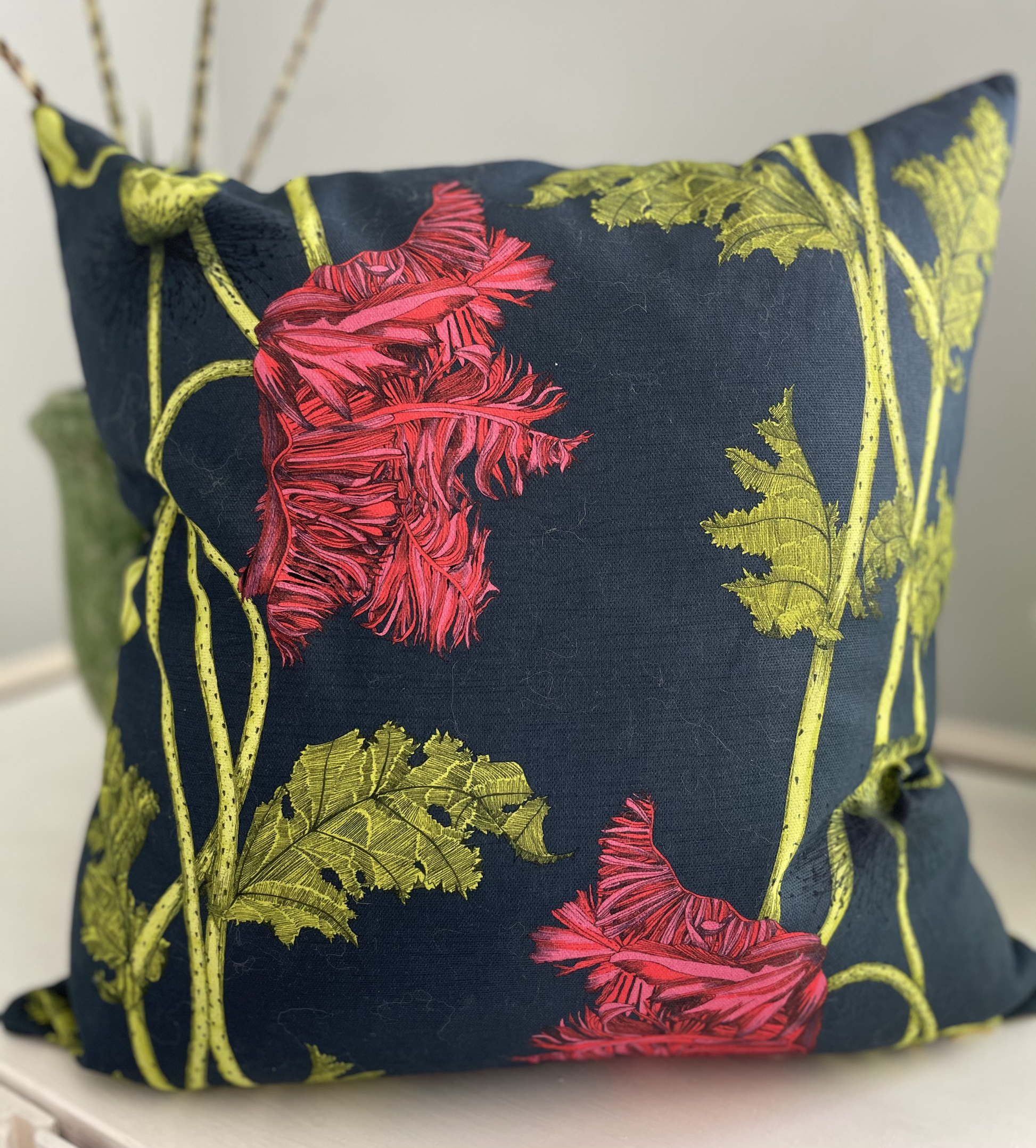 Poppy Cushion - Cherry - Petronella Hall