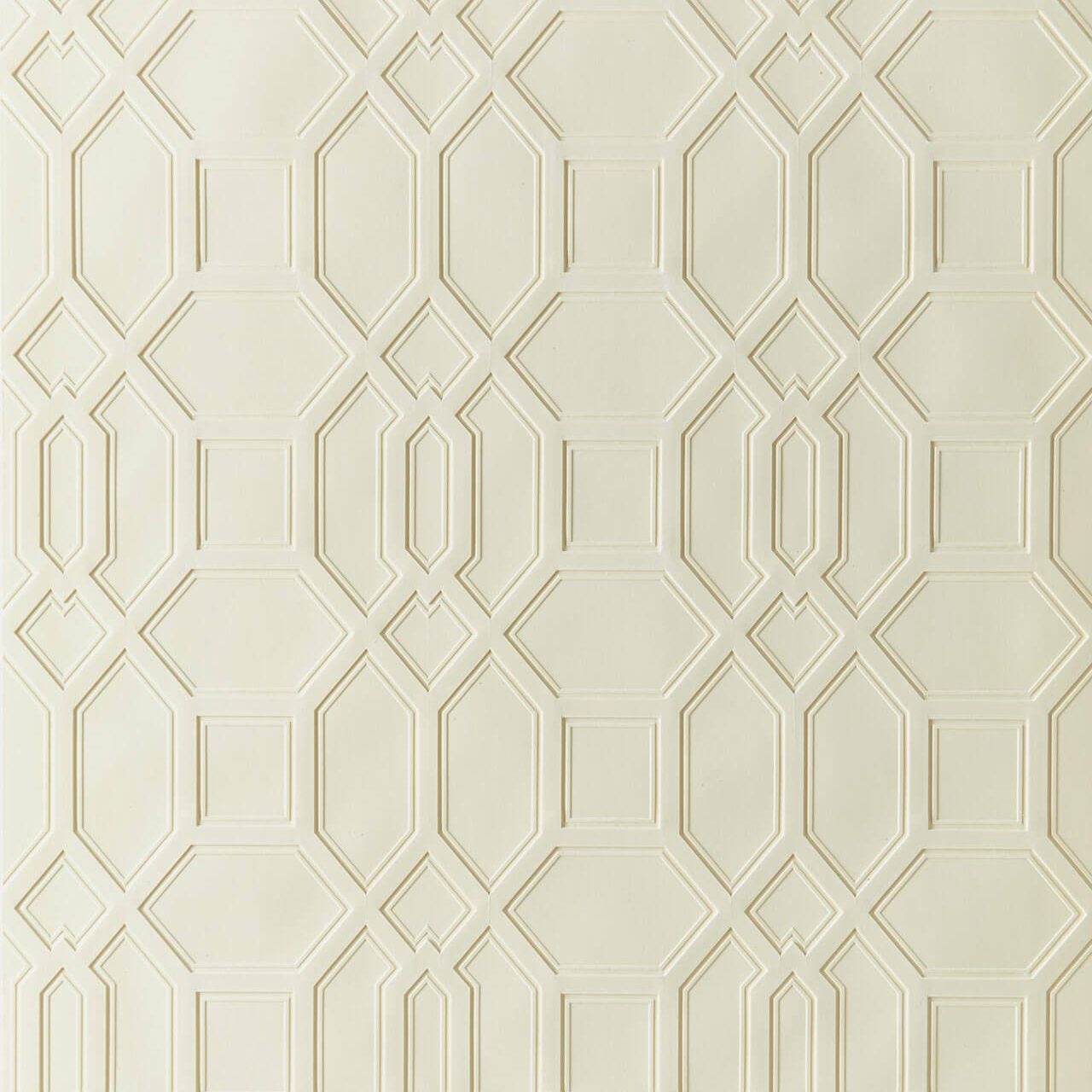 Trellis Wallpaper - Cream - Lincrusta