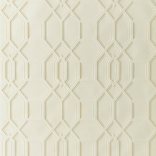 Trellis Wallpaper - Cream - Lincrusta