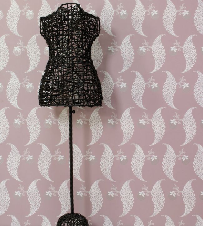 Rosslyn Wallpaper - Pink - Farrow & Ball