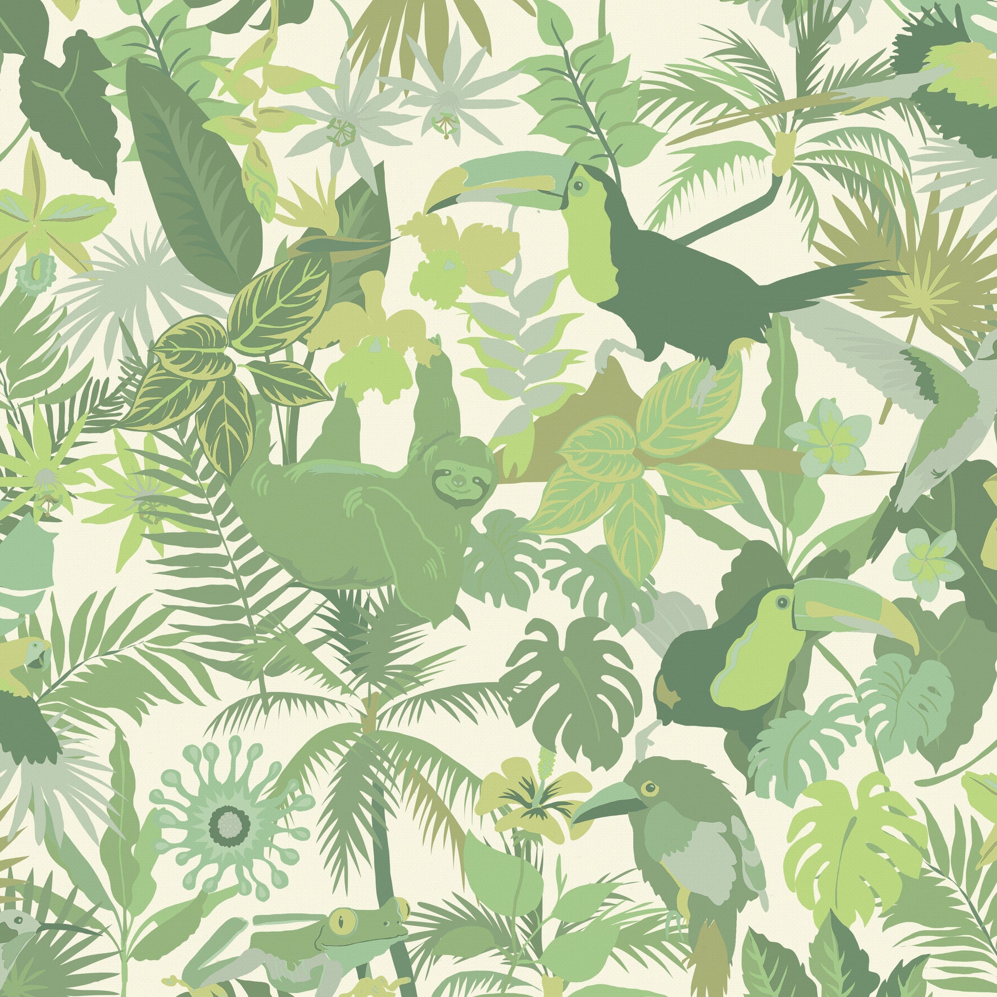 Selva Wallpaper - Green - Wear The Walls