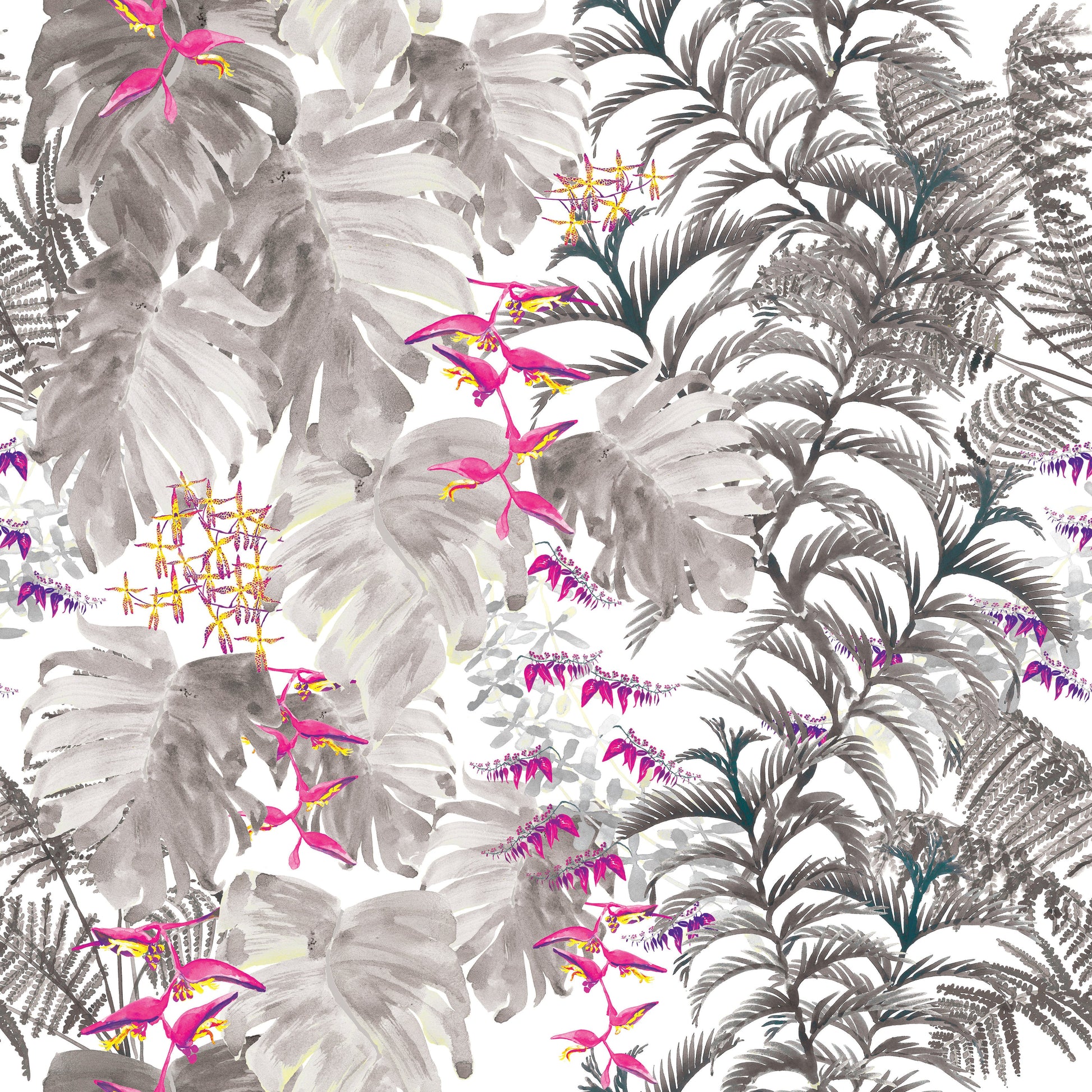 Tropical Fabric - Smoke - Petronella Hall