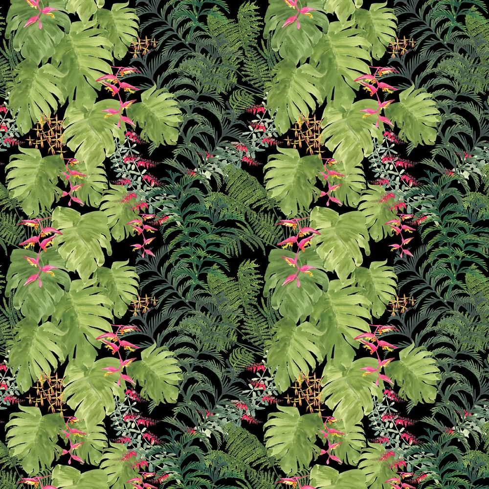 Tropical Wallpaper - Emerald - Petronella Hall