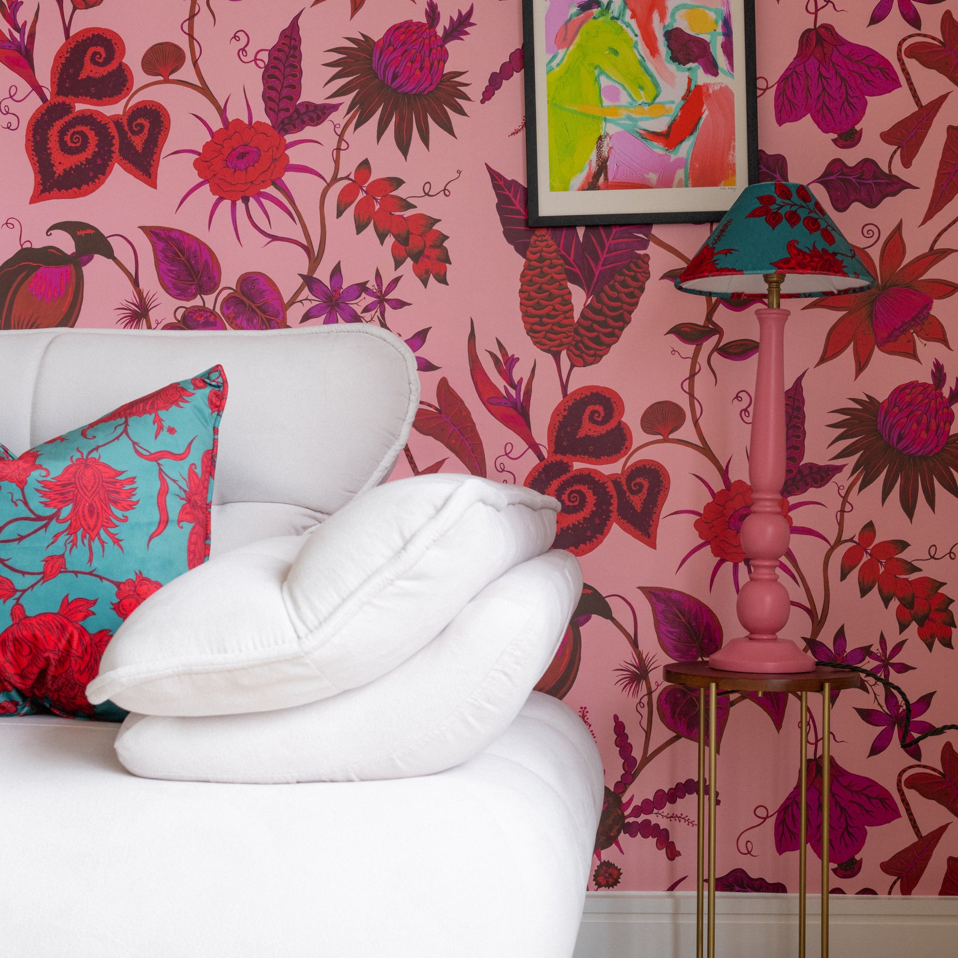 Vida Wallpaper - Pink - Wear The Walls