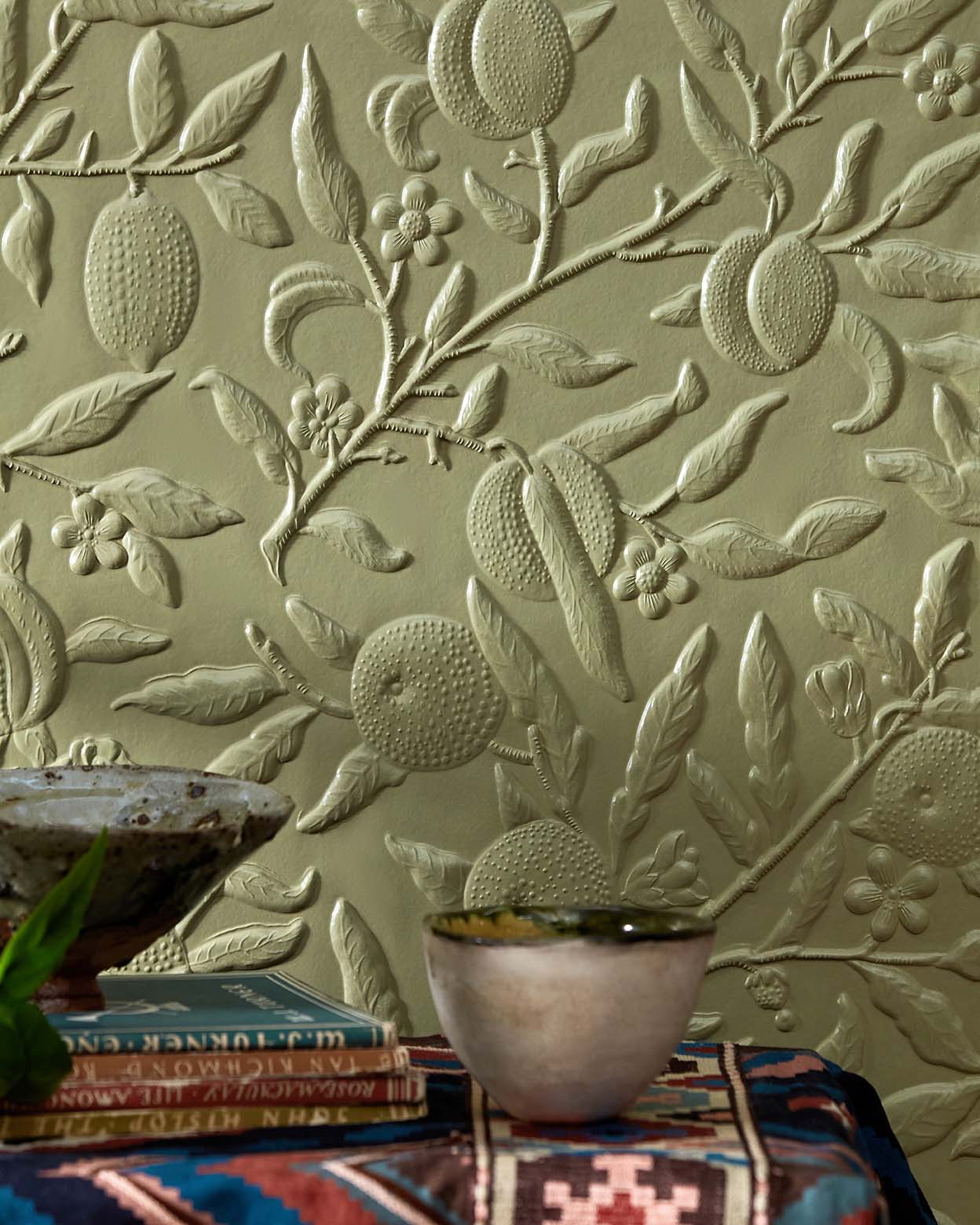 William Morris Fruit Wallpaper - Green - Lincrusta