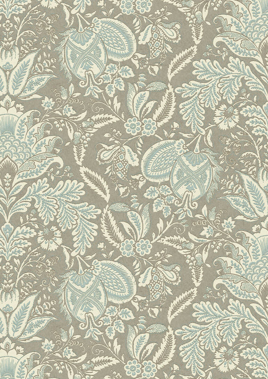 Wykeham Wallpaper - Gray - Lewis & Wood