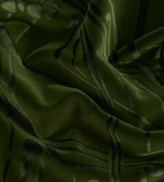 Ianthe Room Velvet Fabric - Green