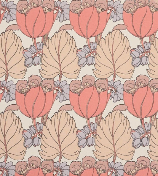 Regency Tulip Wallpaper - Pink 