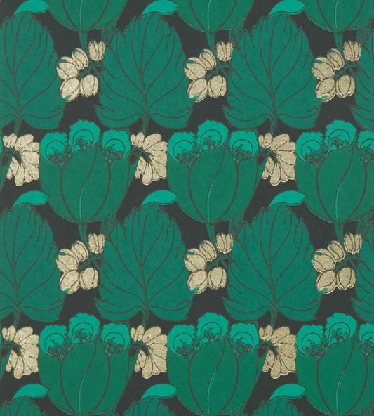 Regency Tulip Wallpaper - Green 