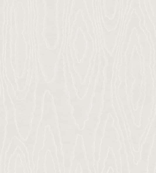 Watered Silk Wallpaper - White - Cole & Son