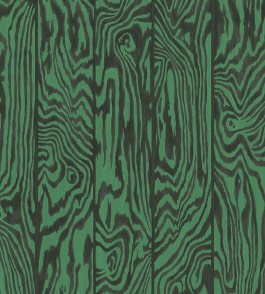 Zebrawood Wallpaper - Green - Cole & Son