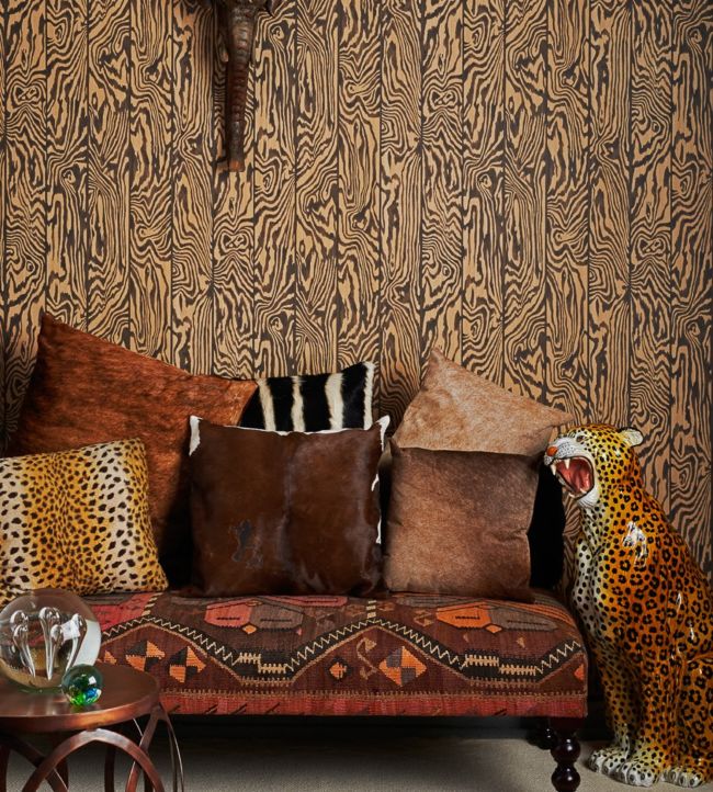 Zebrawood Wallpaper - Sand - Cole & Son