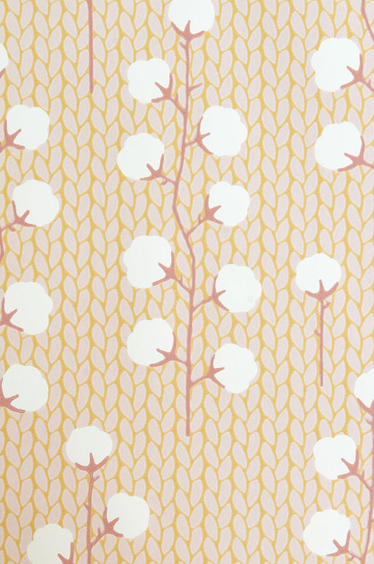 Sweet Cotton Soft Pink Wallpaper - Majvillan