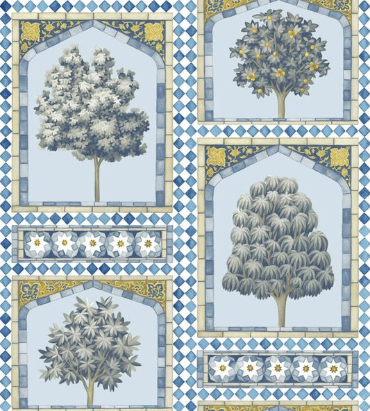 Sultans Palace Wallpaper - Blue  - Cole & Son