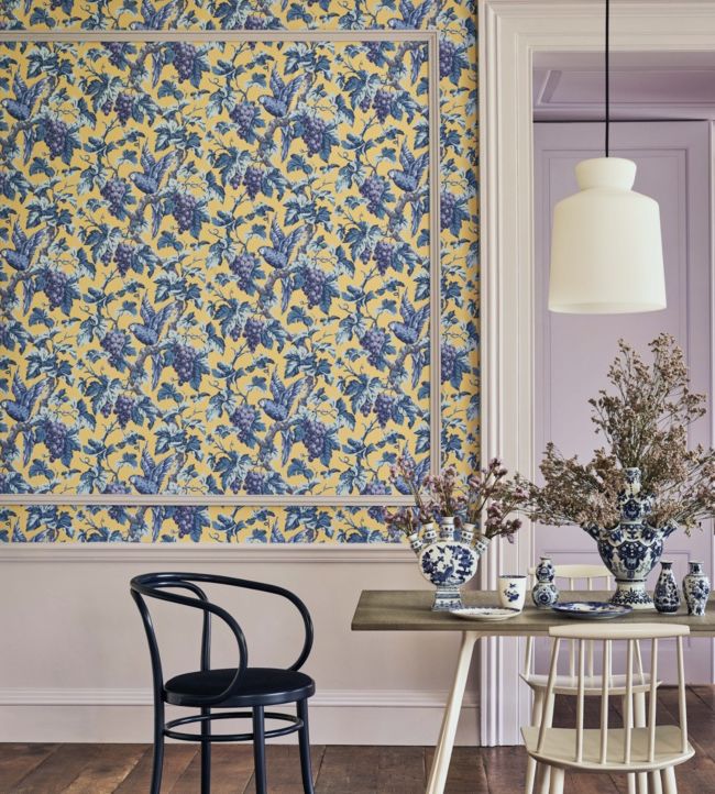 Woodvale Orchard Wallpaper - Blue - Cole & Son