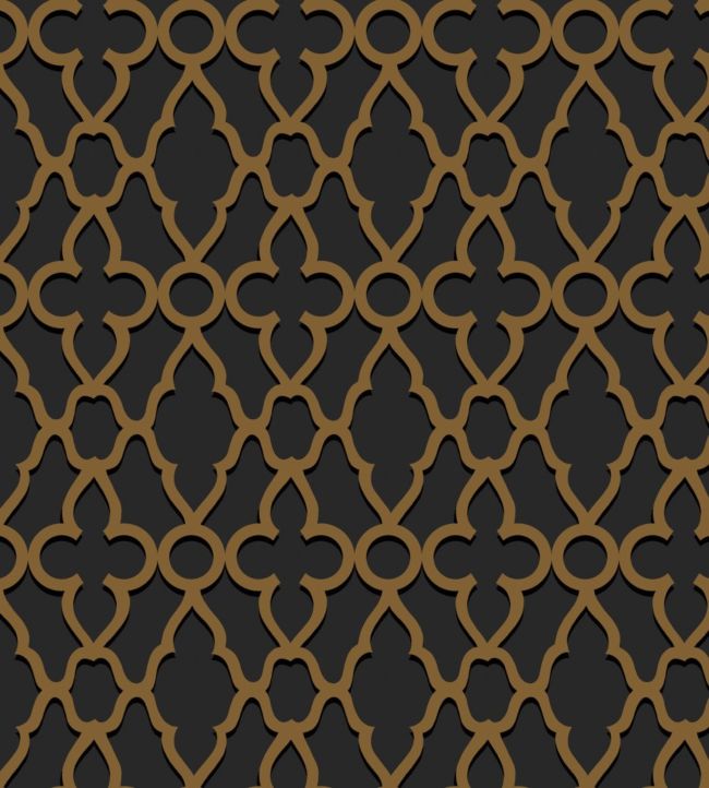 Treillage Wallpaper - Black - Cole & Son