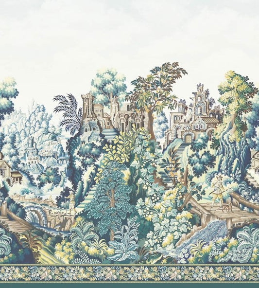 Verdure Tapestry Silk Wallpaper - Multicolor - Cole & Son