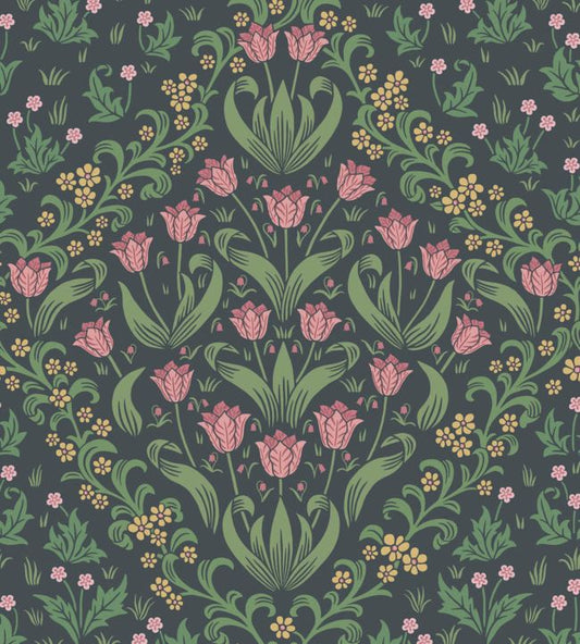 Tudor Garden Wallpaper - Green - Cole & Son