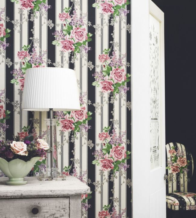 Cecile Rose Room Wallpaper - Pink