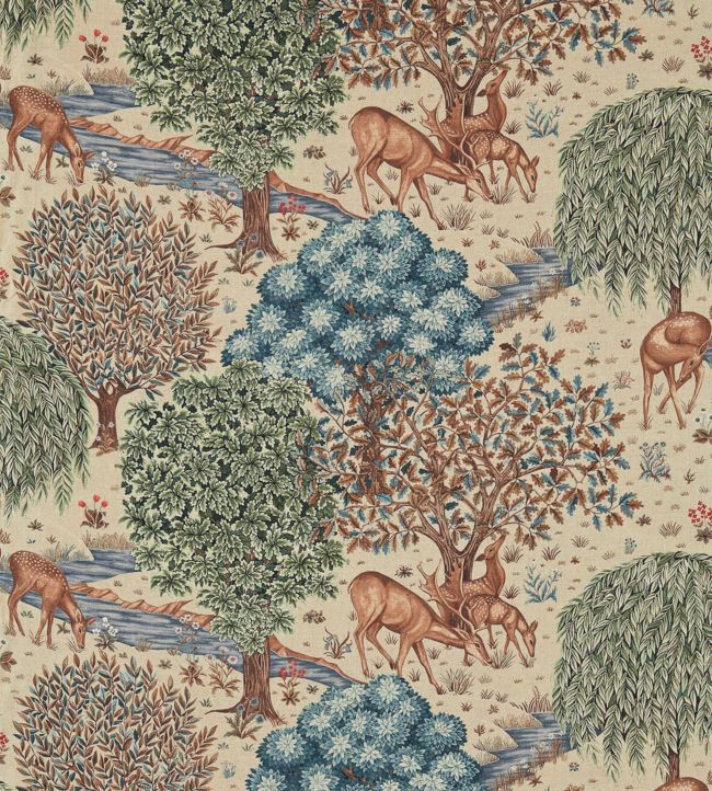 The Brook Fabric - Green