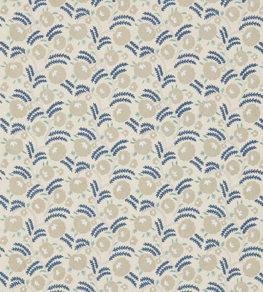 Wightwick Embroidery Fabric - Blue