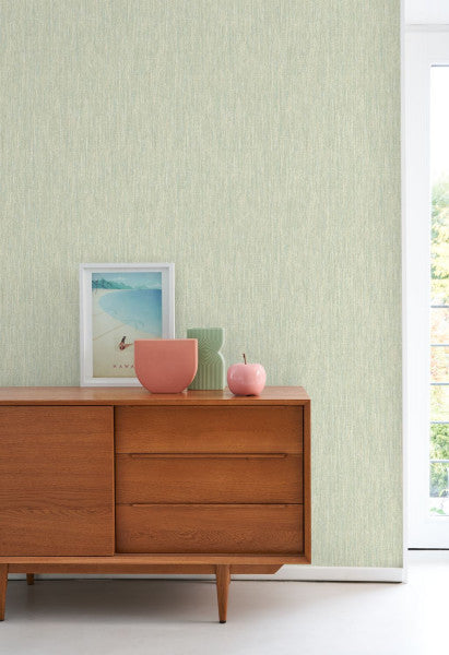 Voile De Lin Room Wallpaper - Green