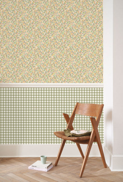 Vichy Room Wallpaper - Green