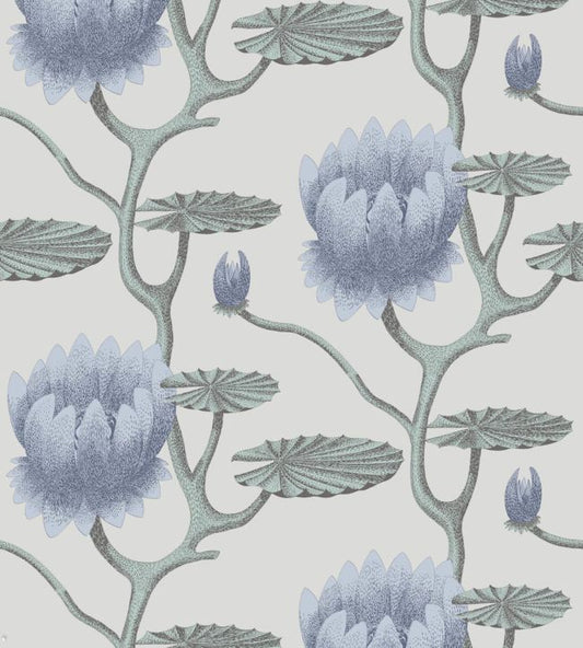 Summer Lily Wallpaper - Blue - Cole & Son