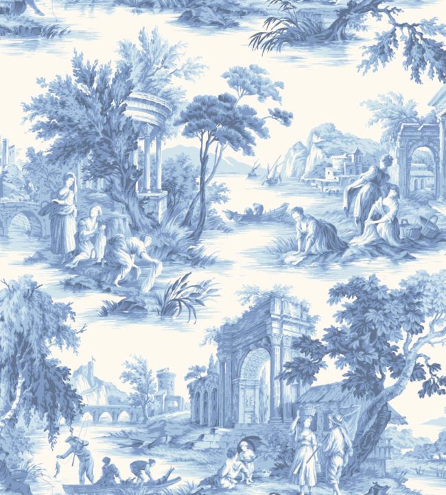 Villandry Wallpaper - Blue  - Cole & Son