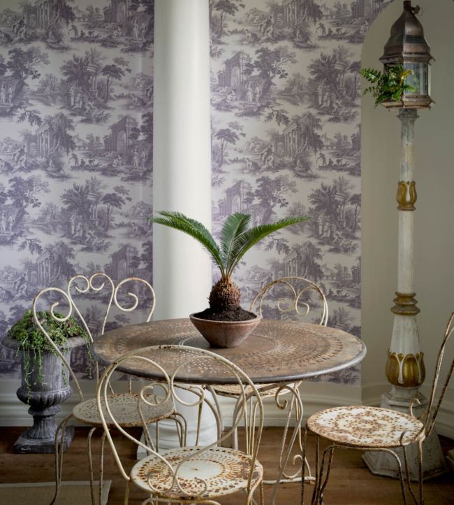 Villandry Wallpaper - Purple - Cole & Son