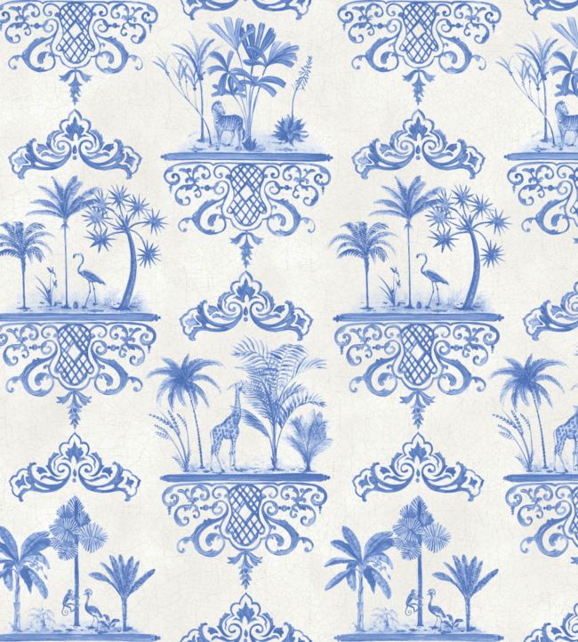 Rousseau Wallpaper - Blue - Cole & Son