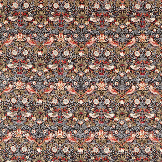 Strawberry Thief Fabric - Brown - Bedford Park