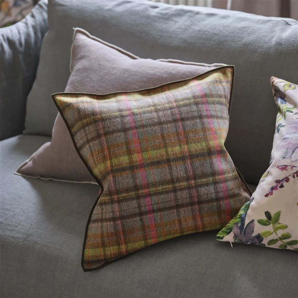 Abernethy Peony Wool Cushion - Designers Guild