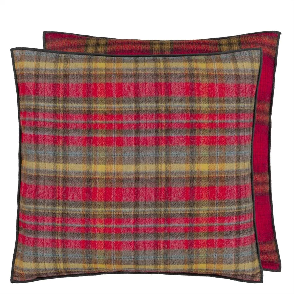 Abernethy Pimento Wool Cushion - Designers Guild